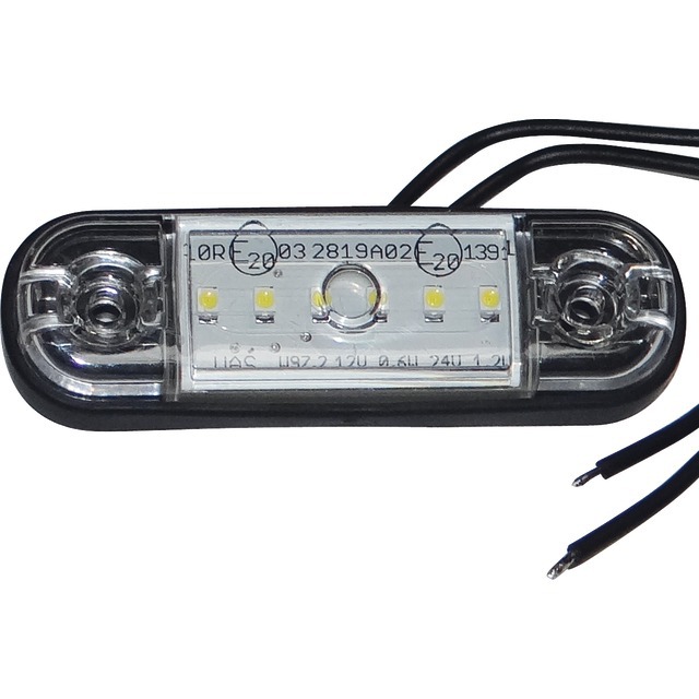 FEU Gabarit 6 LED Blanc Avant Ultra Plat référence fournisseur 1216734